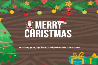 Use Christmas Joy Template