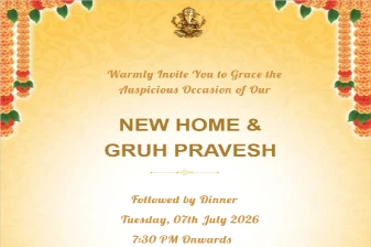 Use New Home Invitation Template