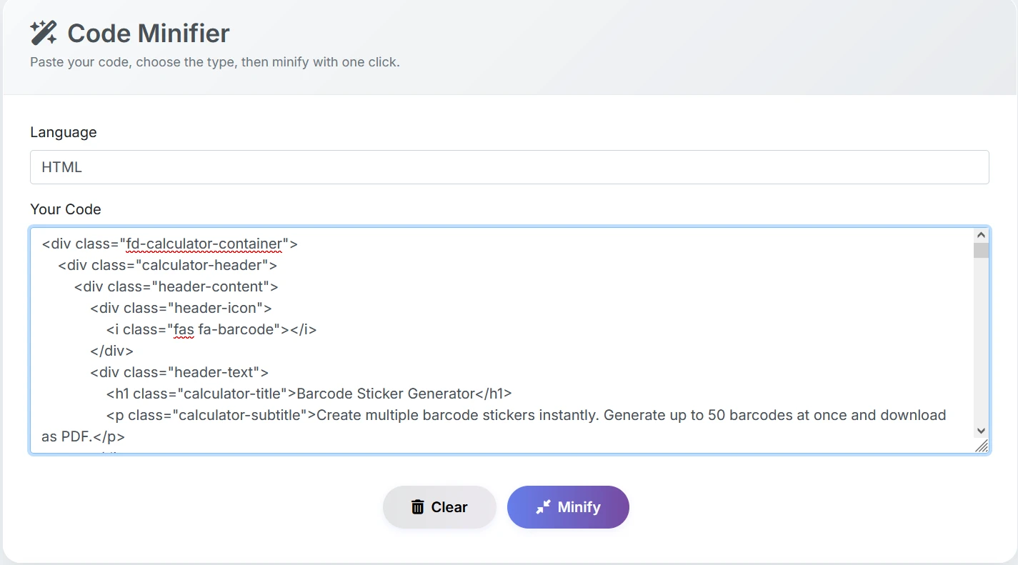 Step 1: Upload Image