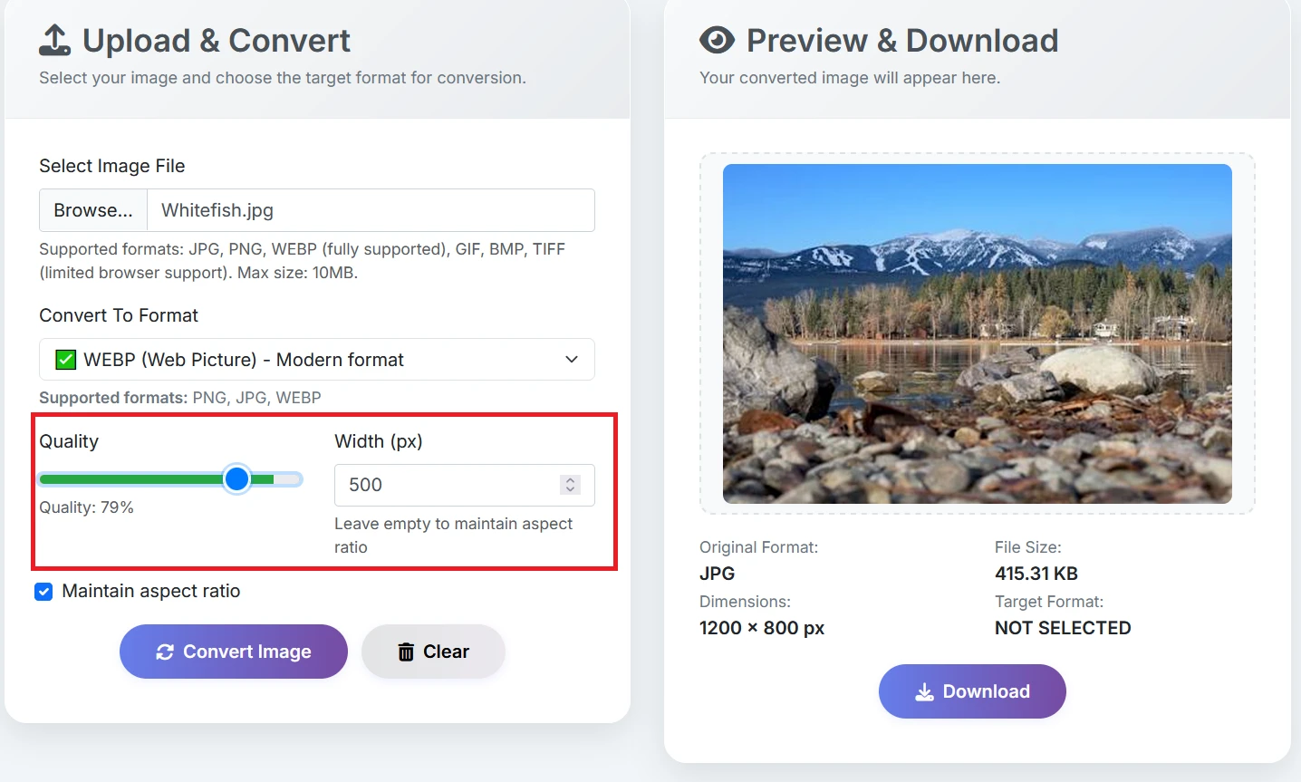 Step 3 - Adjust Settings